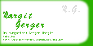 margit gerger business card